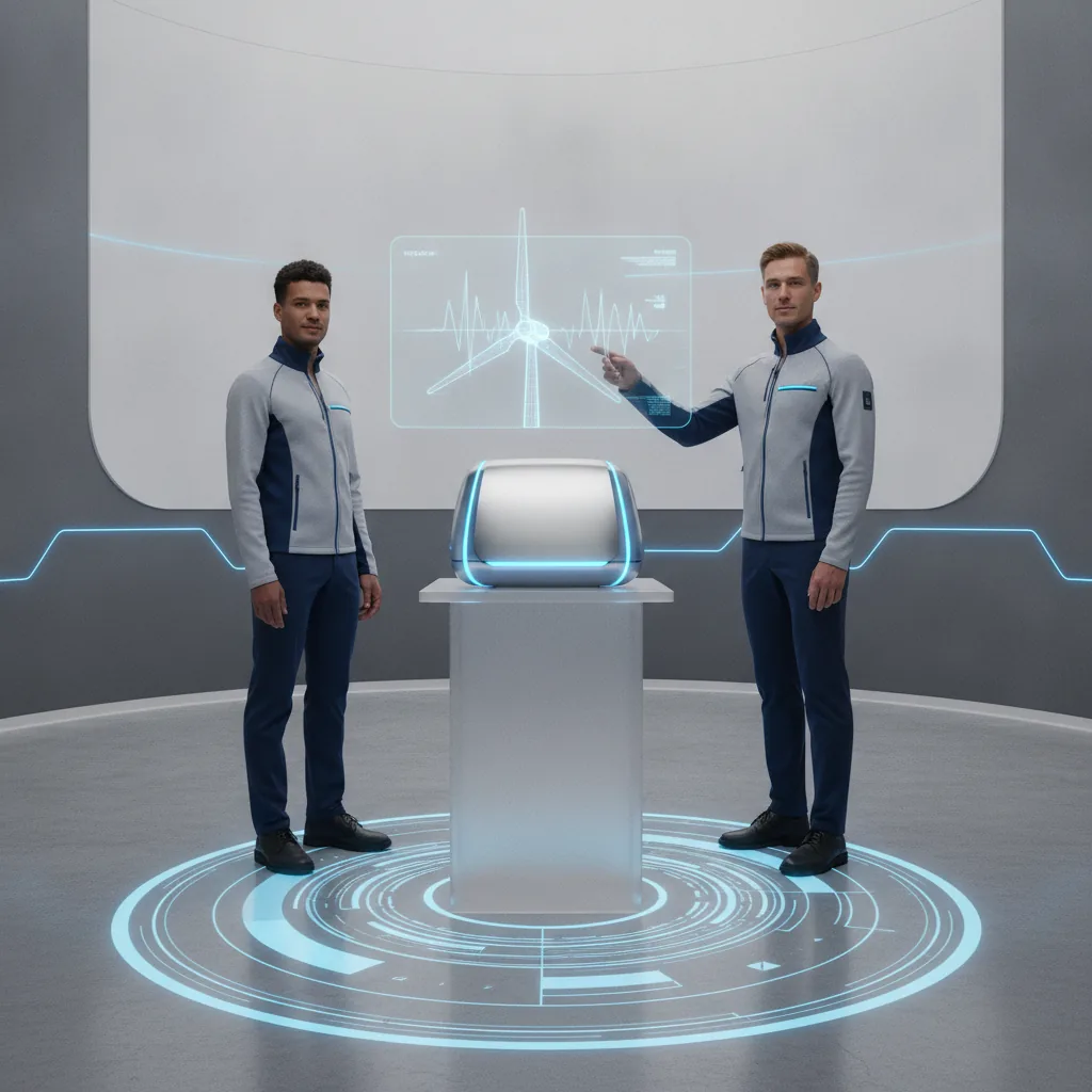 Clean tech-forward editorial style, confident and innovative mood,